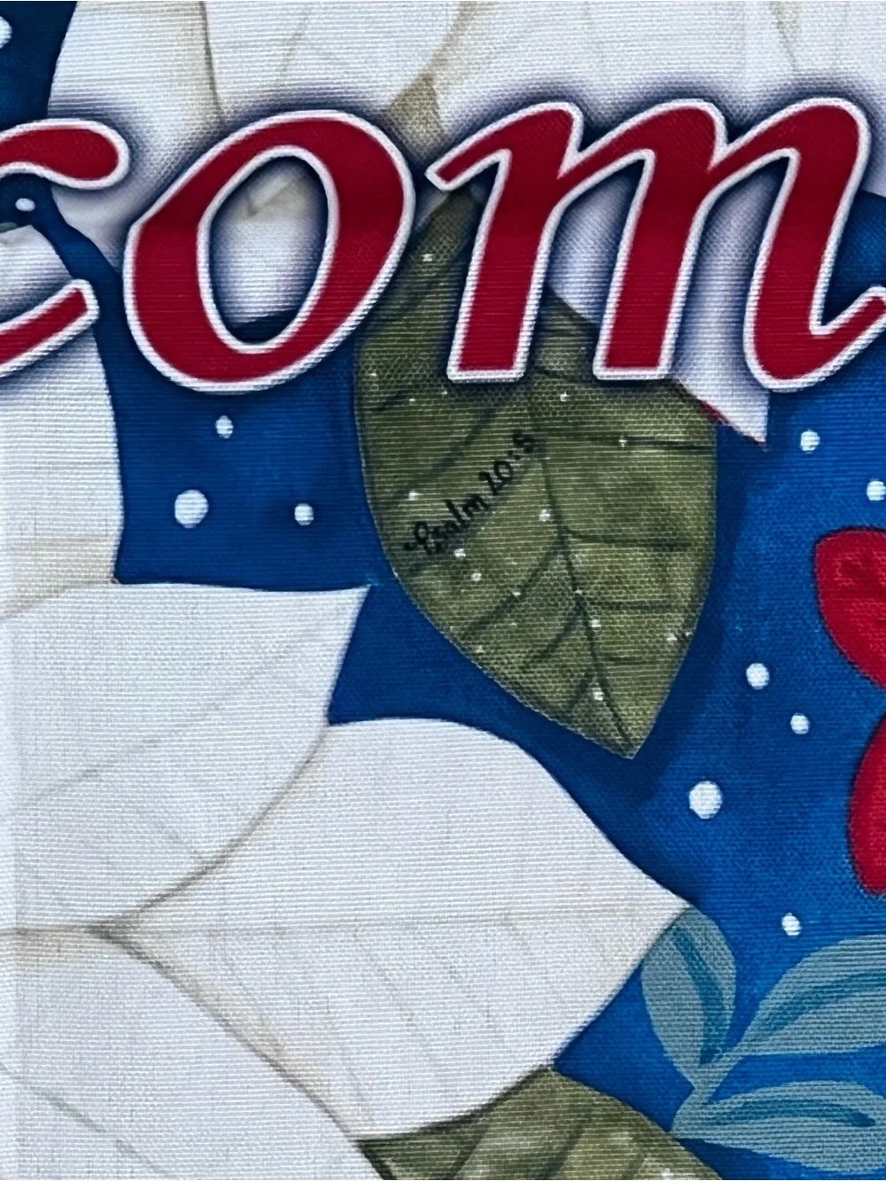 12x18” Poinsettia Welcome Garden Flag Cottage Core Christmas Holiday Decor